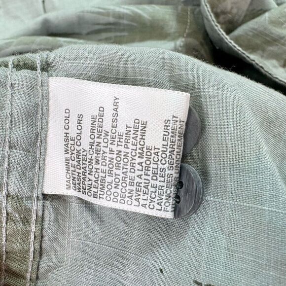 Tommy Bahama Shirt Mens Medium Button Down Cotton Palm Trees Green Top - Picture 4 of 10